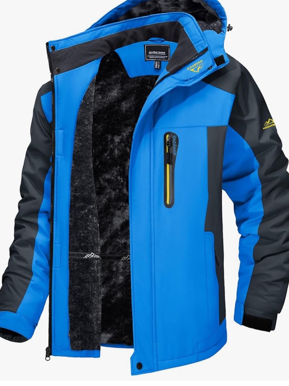 TACVASEN Men's (size L) Blue Winter Skiing Jacket, water-proof coat *NEW*